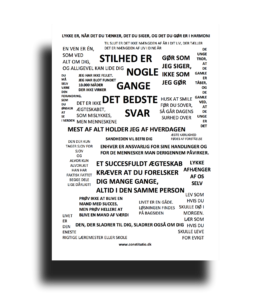 Citatplakater og kort med ordsprog